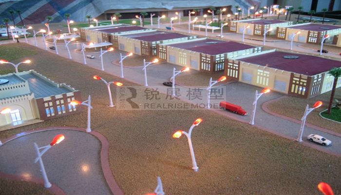 卡塔尔农场建筑沙盘